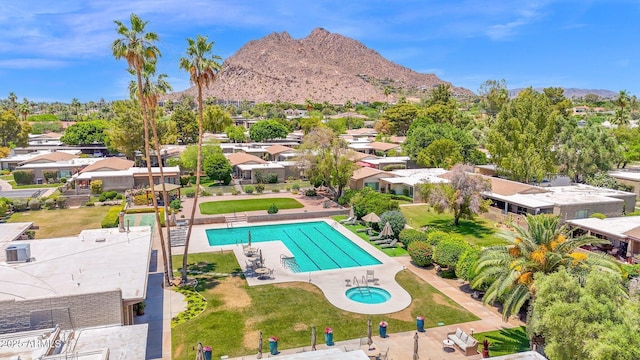 4800 N 68th St Unit 101, Scottsdale, AZ 85251 - community pool with a mountain view and a residential view