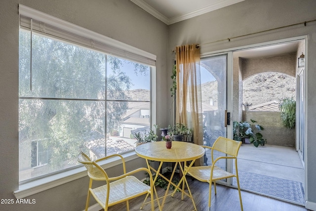 interior space with plenty of natural light