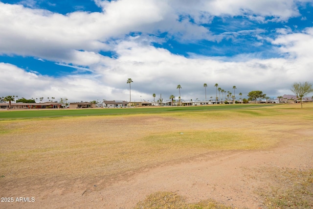 view of community with a lawn