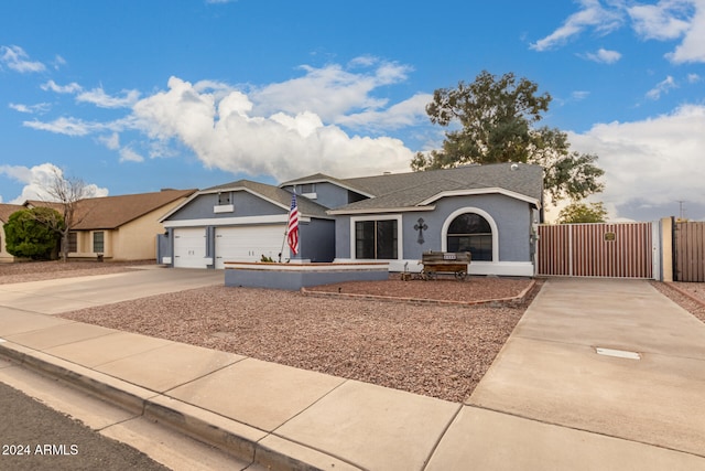 ranch-style house with a garage