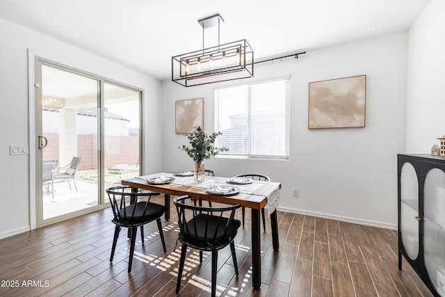 view of dining space