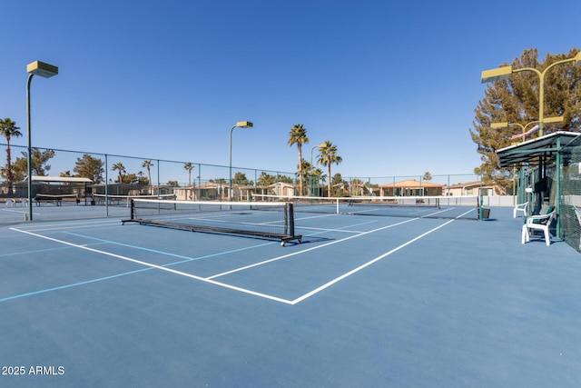 view of tennis court