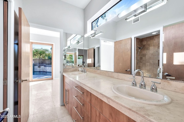 bathroom featuring vanity