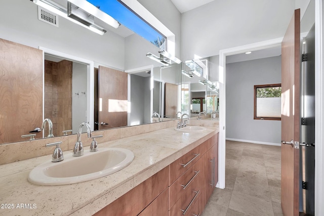 bathroom featuring vanity