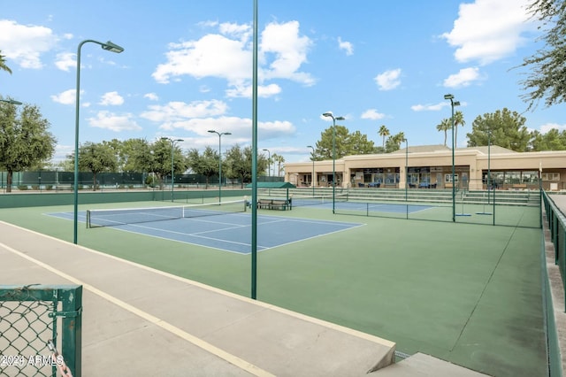 view of sport court