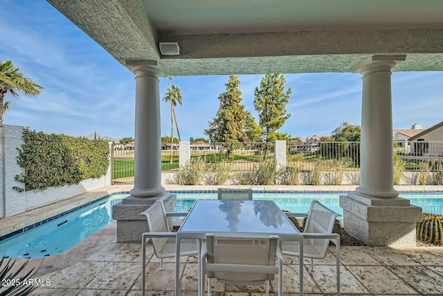 view of pool with a patio area