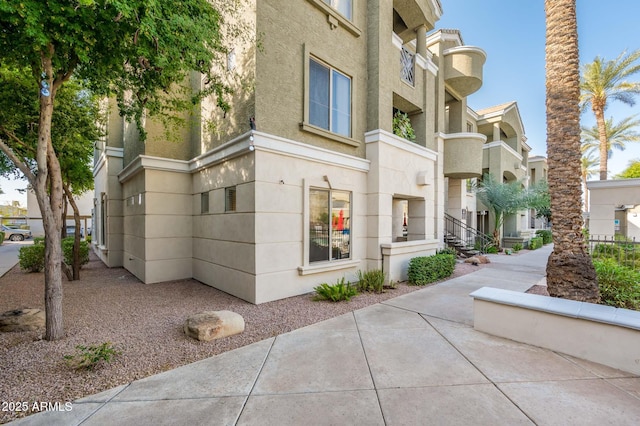 view of property with a residential view