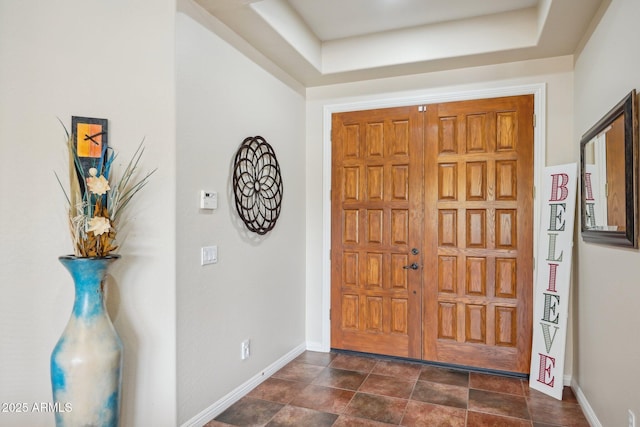 entrance foyer with baseboards