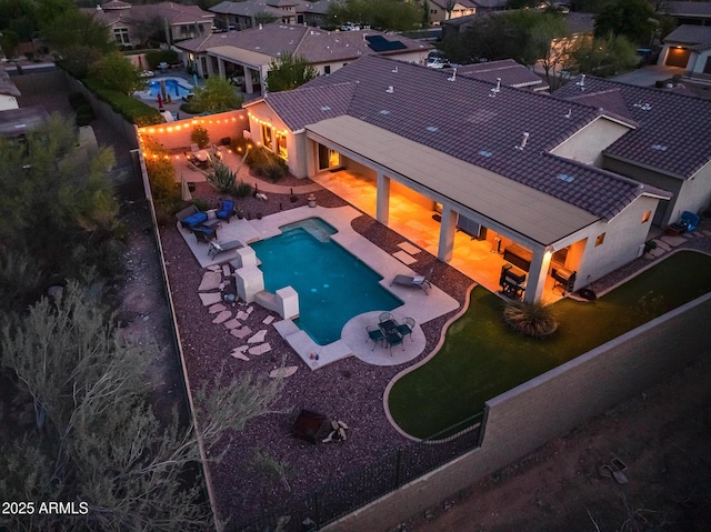 drone / aerial view