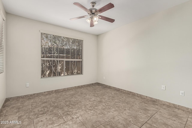 9550 E Thunderbird Rd Unit 149, Scottsdale, AZ 85260 - spare room with baseboards and a ceiling fan