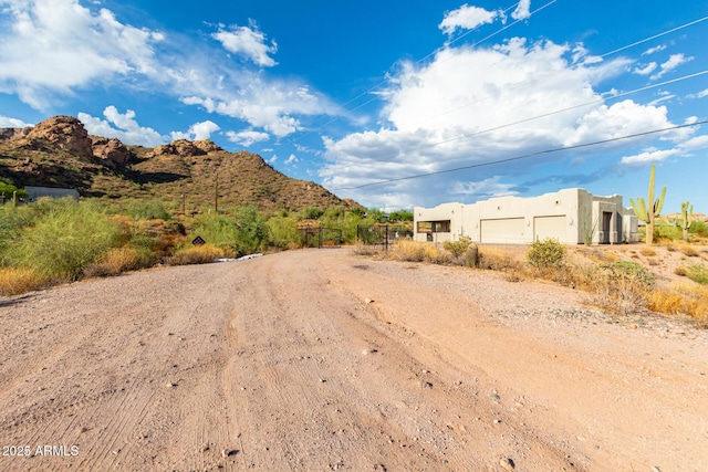 view of street featuring a mountain view