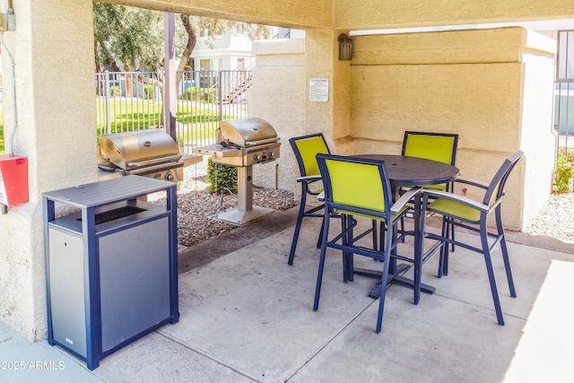 view of patio / terrace featuring grilling area