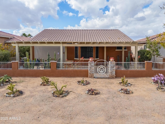 view of front of home