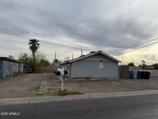 view of property exterior