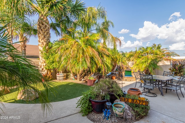 exterior space with a patio