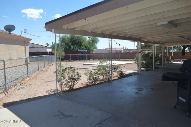 221 N Mountain Rd, Apache Junction, AZ 85120 - fenced backyard featuring a patio area