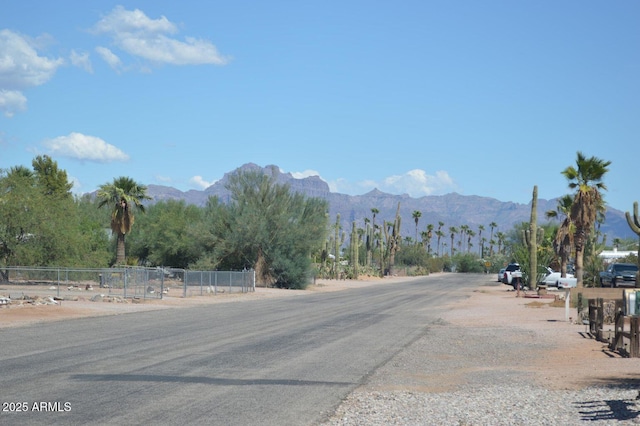 221 N Mountain Rd, Apache Junction, AZ 85120 - view of asphalt street featuring a mountain view