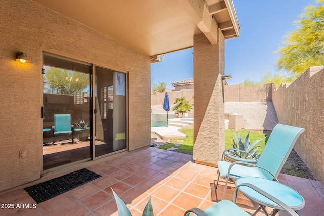 1702 W Wildwood Dr, Phoenix, AZ 85045 - view of patio / terrace featuring a fenced backyard