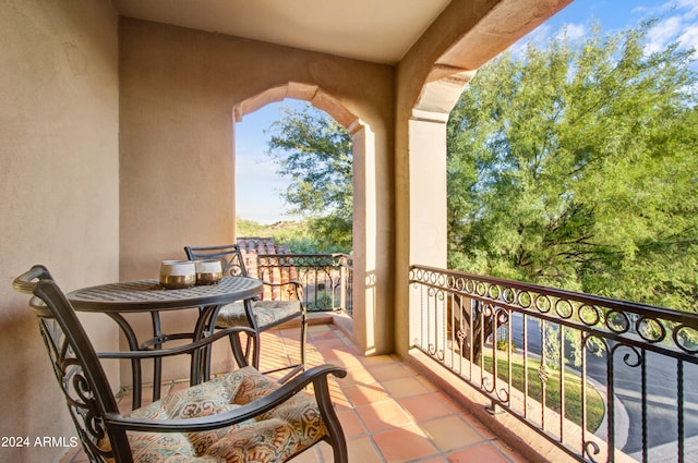 view of balcony