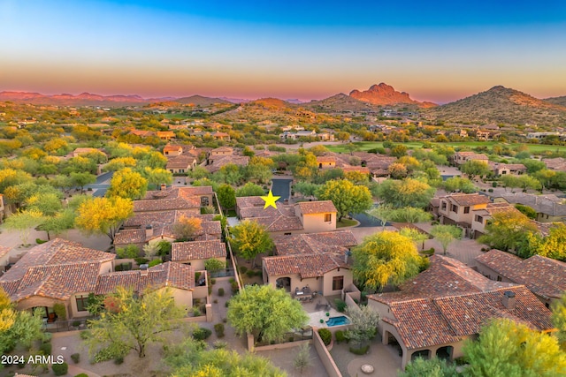 3129 S Honeysuckle Ct, Gold Canyon, AZ 85118 - aerial view featuring a residential view and a mountain view