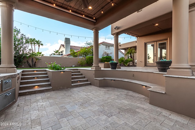 view of patio / terrace with french doors