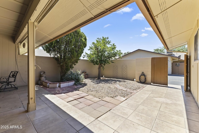 view of patio / terrace with a fenced backyard