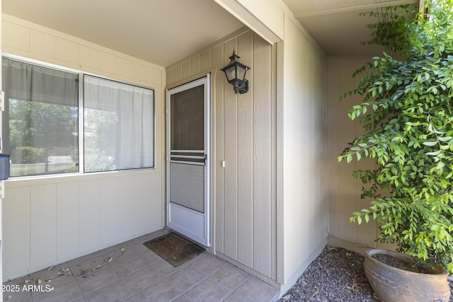 view of exterior entry