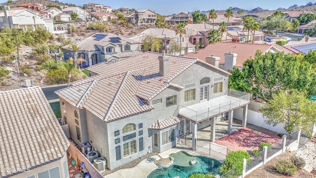 drone / aerial view featuring a residential view