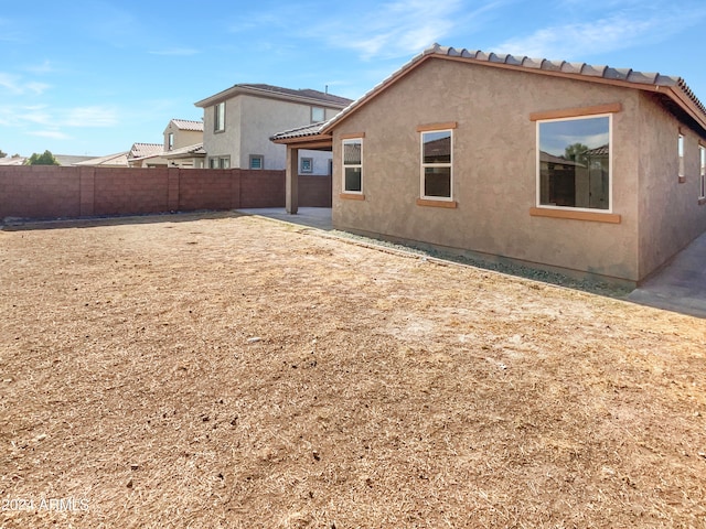 view of rear view of property