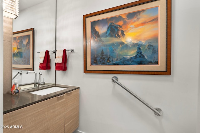 bathroom featuring vanity