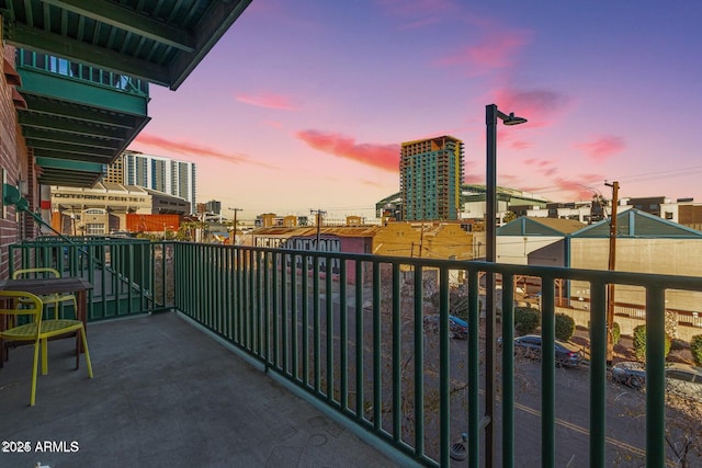 424 S 2nd St Unit 203, Phoenix, AZ 85004 - view of balcony at dusk