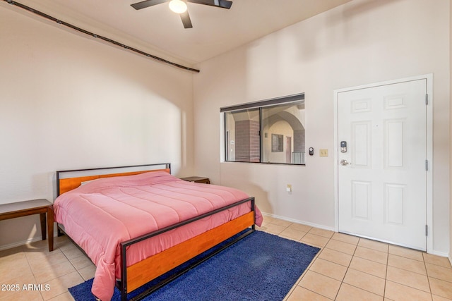 424 S 2nd St Unit 203, Phoenix, AZ 85004 - bedroom featuring light tile patterned floors and ceiling fan