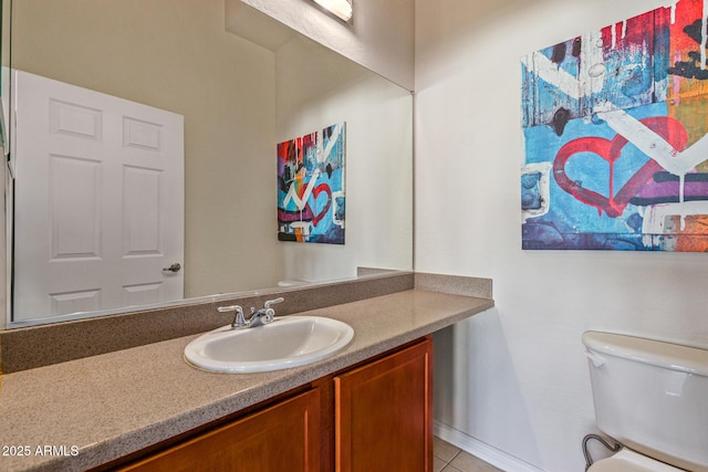 424 S 2nd St Unit 203, Phoenix, AZ 85004 - bathroom with vanity and tile patterned flooring