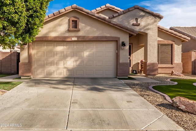 view of front of house featuring a garage