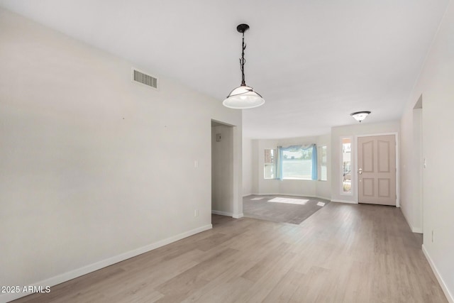 entrance foyer featuring light hardwood / wood-style flooring