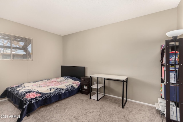 bedroom featuring carpet flooring