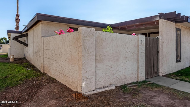 view of property exterior