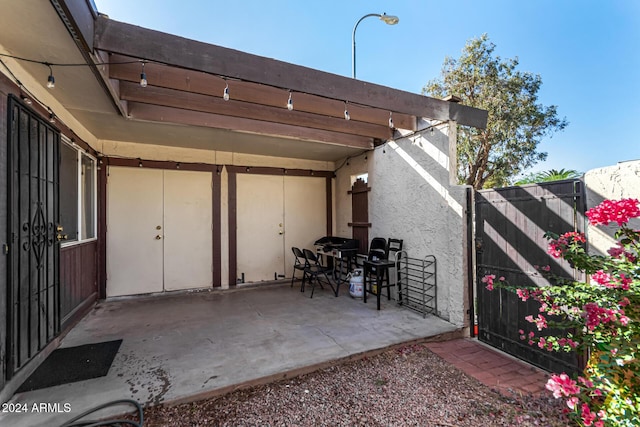 exterior space with grilling area