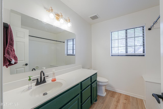 238 W Myrna Ln, Tempe, AZ 85284 - full bath featuring vanity, plenty of natural light, wood finished floors, and a shower