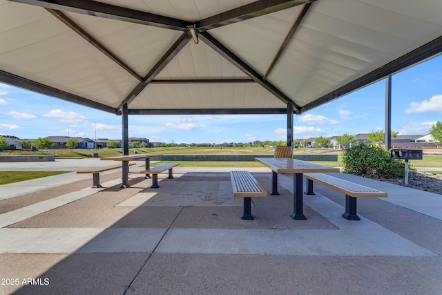 view of community featuring a patio area