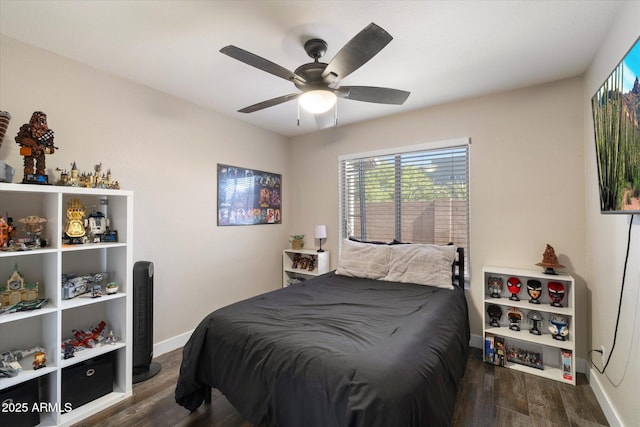 19002 N 25th Pl, Phoenix, AZ 85050 - bedroom with wood finished floors and ceiling fan