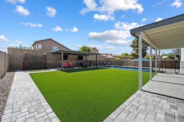 19002 N 25th Pl, Phoenix, AZ 85050 - fenced backyard featuring a patio area