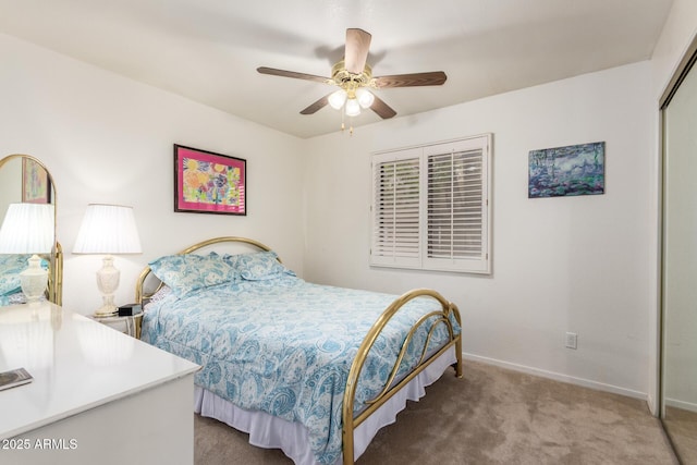 400 W Crofton St, Chandler, AZ 85225 - bedroom featuring a closet, carpet, and ceiling fan