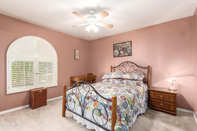400 W Crofton St, Chandler, AZ 85225 - carpeted bedroom with baseboards and ceiling fan