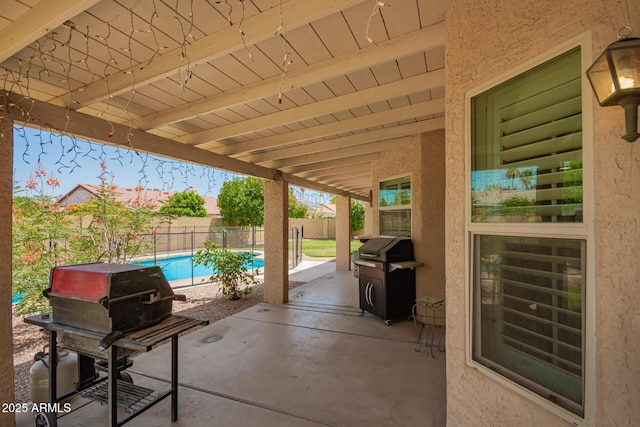 400 W Crofton St, Chandler, AZ 85225 - fenced backyard featuring a grill and a patio area