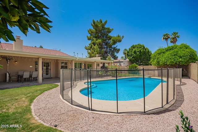 400 W Crofton St, Chandler, AZ 85225 - view of pool featuring a fenced backyard and a patio