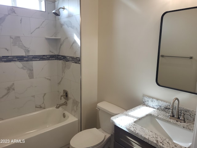 48111 N 7th Ave, New River, AZ 85087 - full bathroom with toilet, vanity, and tiled shower / bath
