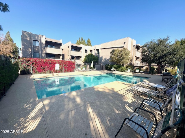 view of pool with a patio