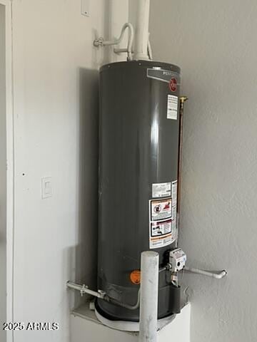 utilities featuring gas water heater