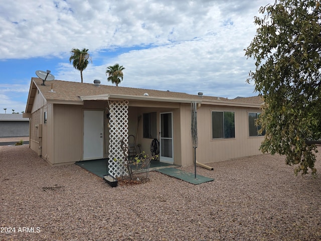 view of rear view of property